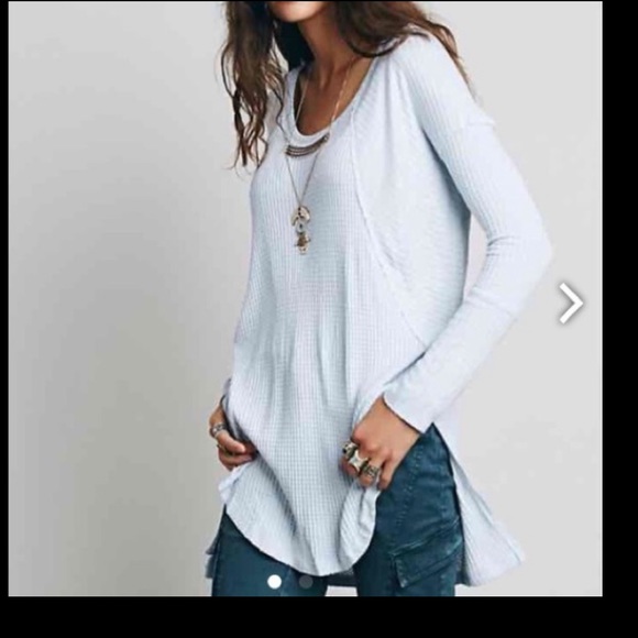Free People Tops - FP▪️Scooped high low thermal Lightweight Top. S